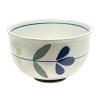 24to3 479325 Nishitomi Porcelain Hasami Ware Plate, Pot, Small Rice Bowl, 5.1 inches (13 cm), Round Flowers, Dishwasher Safe, Made in Japan view 1
