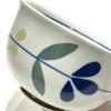 24to3 479325 Nishitomi Porcelain Hasami Ware Plate, Pot, Small Rice Bowl, 5.1 inches (13 cm), Round Flowers, Dishwasher Safe, Made in Japan view 2
