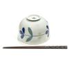 24to3 479325 Nishitomi Porcelain Hasami Ware Plate, Pot, Small Rice Bowl, 5.1 inches (13 cm), Round Flowers, Dishwasher Safe, Made in Japan view 3