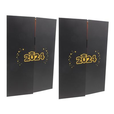 LALAFINA 2pcs Graduation Guest Book Elegant Signature Book for Class of Chic Portable Keepsake for Graduation Parties Design for Recording Memories and Messages