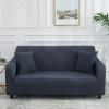 RIWIKIIA L Shape Stretch Sectional Sofa Covers for 1 2 3 4 Seater, High Stretch Velvet Couch Cover with Elastic Bottom, Solid Color Sofa Slipcover Furniture Protector for Living Room, Light Gray view 2