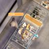 Stainless Steel Floor Folding Clothes Rack, Height Adjustable Wings with Hooks, Easy to Assemble (72") view 4