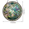 Lurtwais 1 Piece of Painted Hummingbird Window Hanging Acrylic Hummingbird Window Panel Mural for Home Decoration, Suitable for Hanging Hummingbird Decoration, Garden Wall Decoration view 2