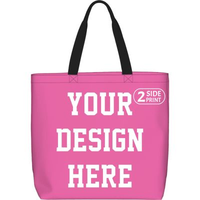 Customized Handbag,Personalized Tote Bags Unisex Reusable Design Your Own Custom Bag handbag shopping Pink Custom Tote Bag Bulk