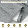 Moonice Cordless Roman Shades for Windows Blackout Waterproof Fabric Roman Blinds for Indoor Windows, Privacy Thermal Insulated Linen Roman Shades for Bedroom Home Office, Dark Gray view 3