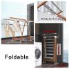 SDdPulse Clothes Airer in Aluminium Alloy, 2 Tier Clothes Drying Rack for Towel Clothes Sheets, Foldable Laundry Rack for Indoor and Outdoor Use, Load 120kg, with 4 Wheels (160cm/63in) view 2