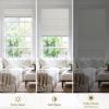 Moonice Cordless Roman Shades for Windows Blackout Waterproof Fabric Roman Blinds for Indoor Windows, Privacy Thermal Insulated Linen Roman Shades for Bedroom Home Office, Light Khaki view 4