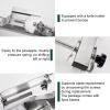 agreilduite Commercial Pineapple Skin Remover,Stainless Steel Pineapple Peeler Machine,Peeling of Pineapple Skin&Eyes,Semi Automatic Pineapple Skinner with Peeling Accessories-No Pulp Waste view 4