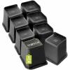 Bed Risers 1 inch, 2 inch, 3 inch, 4 inch, 5 inch, 6 inch, 8 inch Heavy Duty, Oversized Furniture Riser for Couch Sofa Table Chair Leg Frame Dorm, Support up to 6000 Lbs (Black 8 Pack, 5 inch) view 1