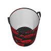 Many Red Rose Collapsible Laundry Basket-Waterproof Large Storage Baskets,Toy Organizer,Home Decor view 3