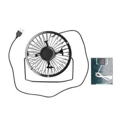 NDNCZDHC DC 5V Solar fan, Camping Fan Solar Panel Fan Portable Outdoor Fan Solar Powered Fan with USB Interface for Outside