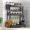 Generic Kitchen Shelf Rack, Kitchen Shelves Spice Jar Container Large-Capacity Seasoning Box Seasoning Jar, Bottle, Seasoning Storage Rack view 2