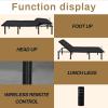 Adjustable Bed Base King Three FOLD Motorized Head and Foot Incline Quick and Easy Assembly view 3
