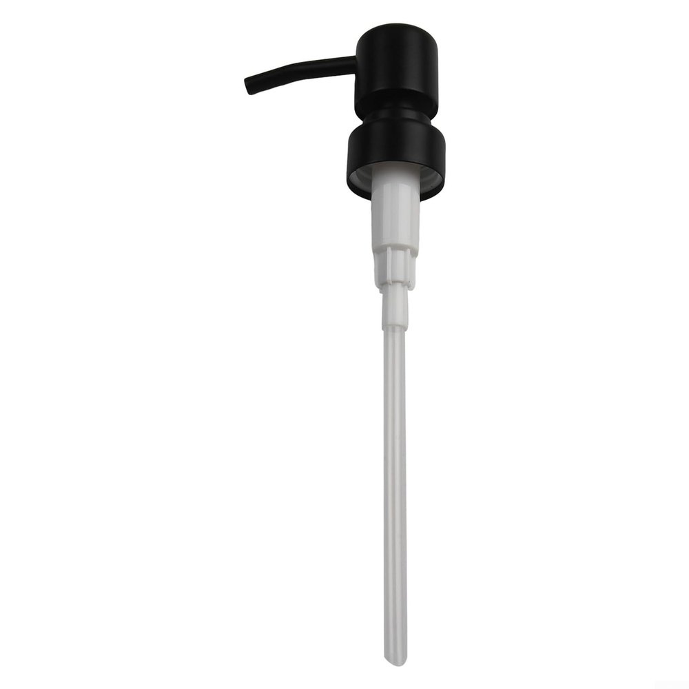 Soap Dispenser Pump Head, Stainless Steel Pump Head Replacement Replacement Lotion Pump Parts(Black)