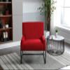Accent Chair Modern Industrial Slant Armchair with Metal Frame Premium High Density Soft Single Chair for Living Room Bedroom view 3