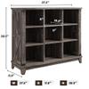 EnHomee 9 Cube Storage Organizer and Shelves, Cubby Storage Organizer, Bookshelves with Storage for Home and Bedroom, Black Oak view 3