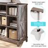 EnHomee 9 Cube Storage Organizer and Shelves, Cubby Storage Organizer, Bookshelves with Storage for Home and Bedroom, Black Oak view 4