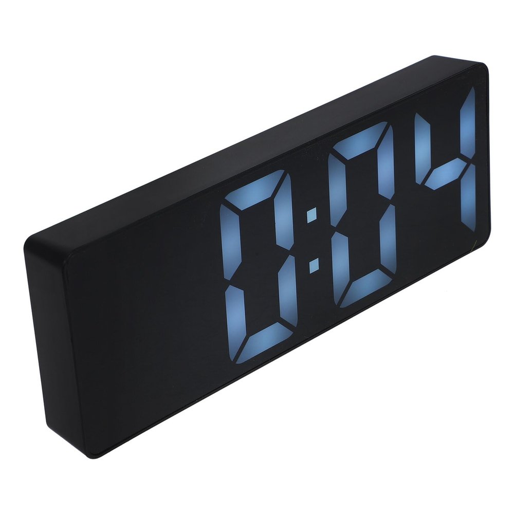 HOLIDYOYO Battery Operated Led Alarm Clock Large Size Digital Bedside Bedroom Living Room