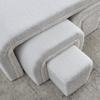 46" W Modern Contemporary Upholstered Nesting Bench, Including Four Nesting Benches, Teddy view 4