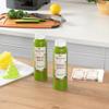 Bottle Tek 12 Ounce Juice Bottles For Juicing, 100 Round Bottles With Caps - Includes 100 Labels, 10 Brushes, And 10 Funnels, Clear Plastic Empty Juice Containers, For Smoothies - Restaurantware view 4