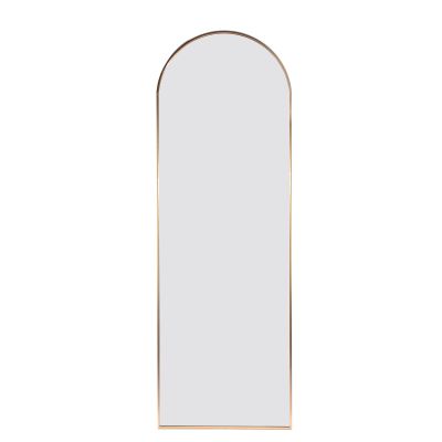 HomeLoft Basics Gold 65x22 inch Metal Arch Stand Full Length Mirror