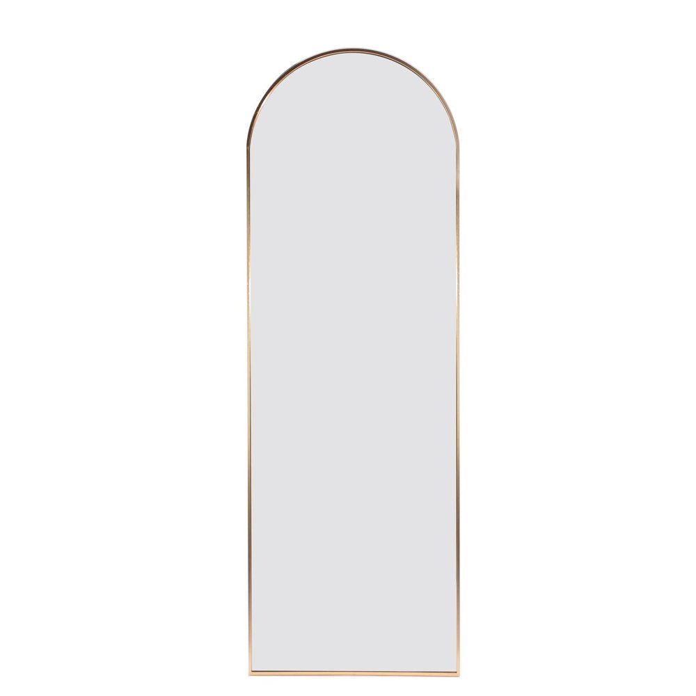 HomeLoft Basics Gold 65x22 inch Metal Arch Stand Full Length Mirror