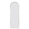 HomeLoft Basics Gold 65x22 inch Metal Arch Stand Full Length Mirror view 1