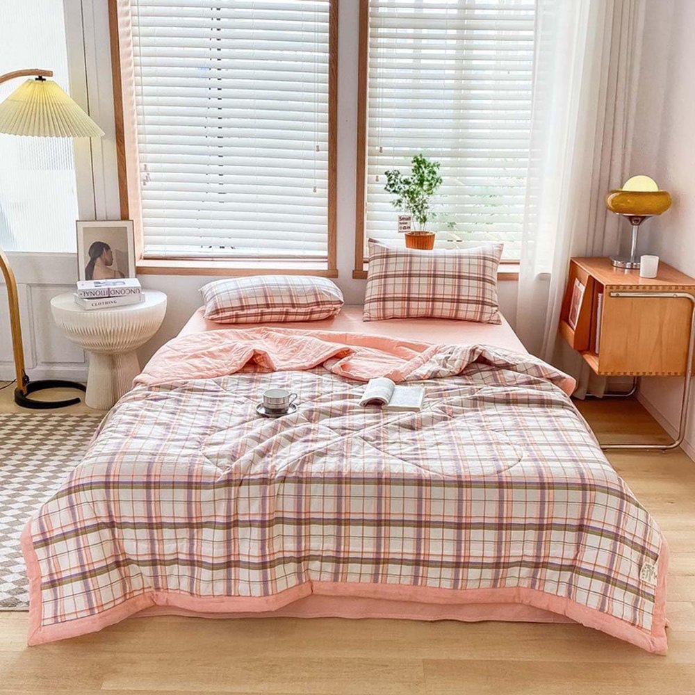 Coverlet Bedspread Spring/Summer Summer Quilt Bedspreads 180 * 200/200 * 230cm King Size Queen Full Size Bedding Sets Lightweight Soft Quilt for All Seasons,Soft and Comfortable(S,200 * 230cm)