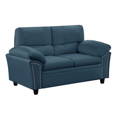 2 Seat Cloud Couch Loveseat Sofa for Living Room, Bedroom, Office, Blue