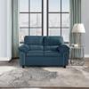 2 Seat Cloud Couch Loveseat Sofa for Living Room, Bedroom, Office, Blue view 2