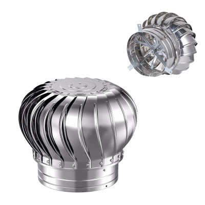 YLFFFZZZ Roof Wind Turbines Cap Vent Unpowered Rotation - 4Inch 10Inch 12Inch Air Vent Outlet - Turbines Vent Cap No Noise Rotation by Wind/air - Easy to Install Rainproof Ventilator Chimney Farm