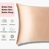 30mm 100% Mulberry Silk Pillowcase | 6A High-Grade Fibres | Silk Pillow Cover for Better Hair & Skin, Envelop Closure | Temperature Regulation for Hot Sleepers (Caramel, Queen) view 3