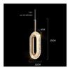 Creative Oval Modern Bed Chandeliers, 12W Variable Light LED Pendant Light, Height Adjustable Ceiling Decor Chandelier Fixtures for Dining Room, Bar, Kitchen Island(White Light) view 2