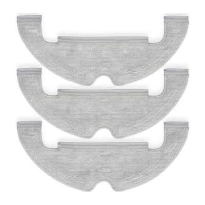 BCWBLWE 3 PCS Washable Microfiber Cloths ReplacementGrayCompatible for Dreame BOT Z210 Pro, D10 Plus, L10 PlusRobot Vacuum Cleaner Parts, fu88yyun01