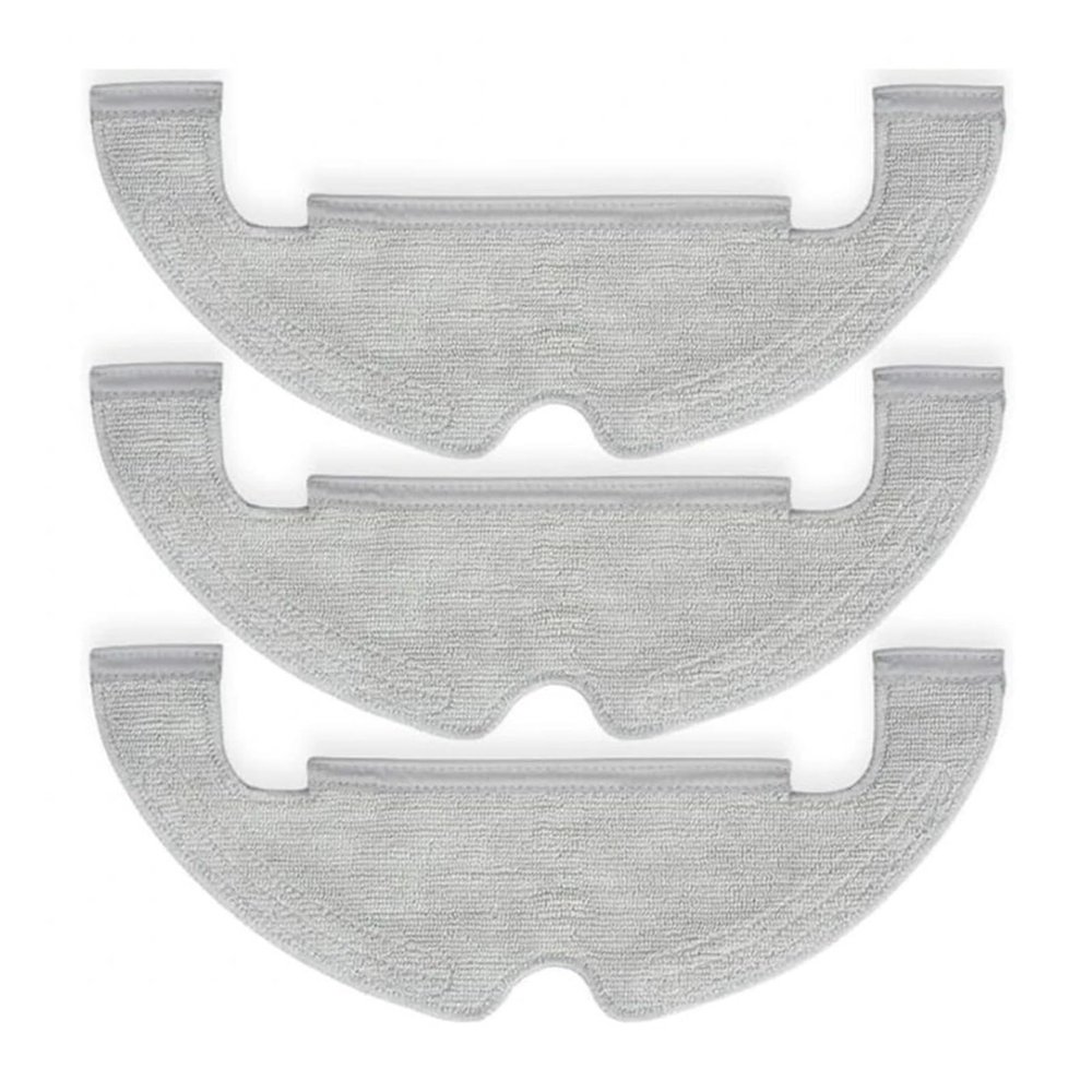 BCWBLWE 3 PCS Washable Microfiber Cloths ReplacementGrayCompatible for Dreame BOT Z210 Pro, D10 Plus, L10 PlusRobot Vacuum Cleaner Parts, fu88yyun01