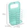 Foldable Laundry Basket Wall Mounted Dirty Clothes Basket Storage, Foldable Design Easy Storage for Bedroom, Bathroom (Large Light Green) view 2