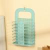 Foldable Laundry Basket Wall Mounted Dirty Clothes Basket Storage, Foldable Design Easy Storage for Bedroom, Bathroom (Large Light Green) view 3