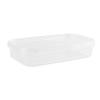 16 oz Rectangular Clear Food Storage Containers with Lids - Stackable, Tamper Proof, BPA Free, Recyclable, Space Saver, Airtight Container, Kitchen Storage, Meal Prep, Take Out, Deli Container (15) view 1