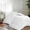 Martha Stewart Goose Feather Down Fiber Cotton Comforter Queen Size, Feather Duvet Insert Queen, Hotel Collection Hypoallergenic Comforter 50oz Light Warmth 90 x 90 Inch White view 1