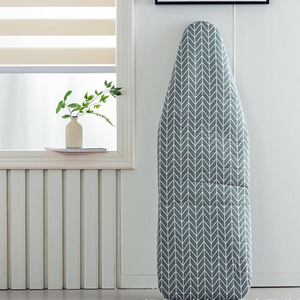 ZYXQQJ Cotton Iron Board Cover 34x17in 53x22in 58x19in Replacement Cover for Iron Board Makes Your Ironing Job A Lot Easier and Save(Wheat Ears,34x17in)