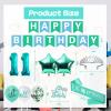11th Birthday Decorations for Girls,Glitter It's My 11th Birthday Cake Topper & sash and Banner, Teal 11 birthday Balloons and Foil Balloons and Silver 11th Crown-Teal 11 Birthday Decorations view 3