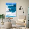 JYzymuth Good wave catcher Surfer beach posters coastal wall art Summer Ocean SeascapesTrendy Canvas Prints Bedroom Living Room Bathroom for Beach Lovers Pictures decor 24x36inch Unframed, style-7 view 3