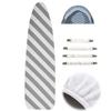 ZYXQQJ Cotton Iron Board Cover 34x17in 53x22in 58x19in Replacement Cover for Iron Board Makes Your Ironing Job A Lot Easier and Save(Wheat Ears,53x22in) view 2