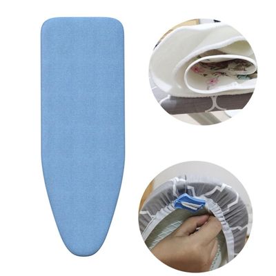 ZYXQQJ Iron Board Replacement Cover 36"x12" 39"x13" 43"x13" 48"x15" Ironing Board Cover and Pad Standard Size Coated Thick Padding(Blue,36x12in/90x30cm)