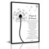 Motivational Prayer of St. Francis Quote Saint Francis Peace Prayer Poster Canvas Wall Art Painting Home Bedroom Living Room Decor Prayer Print Christian Wall Decor Canvas Gifts(8x12inch) Framed view 1