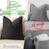 ZWJD Black Pillow Covers 20x20 Set of 2 Chenille Throw Pillow Covers with Elegant Design Soft and Luxurious Decorative Throw Pillows for Couch, Bed, and Home Decor view 3