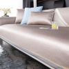 Icegrey Ice Silk Couch Cushion Covers, Summer Cooling Sofa Cover, Furniture Protector for Pets Couch Cover, Coffee 2, 44"x64" view 1