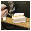 KarFri Paper Box Tissue Box Home Nordic Style ins Living Room Coffee Table Simple Leather Tissue Set car Tissue Storage(Black) view 2