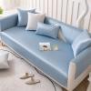 Icegrey Ice Silk Couch Cushion Covers, Summer Cooling Sofa Cover, Furniture Protector for Pets Couch Cover, Blue, 36"x84" view 1