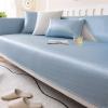 Icegrey Ice Silk Couch Cushion Covers, Summer Cooling Sofa Cover, Furniture Protector for Pets Couch Cover, Blue, 36"x84" view 2